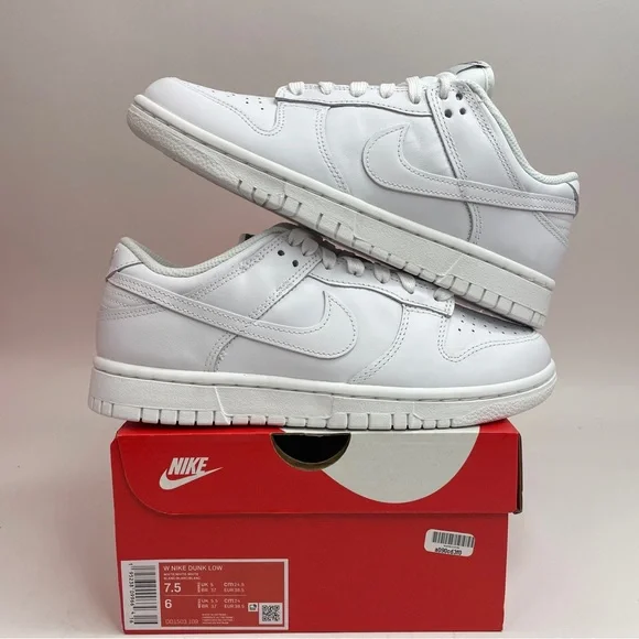 Nike Dunk Low WMNS “Triple White” 2023 - Picture 1 of 4